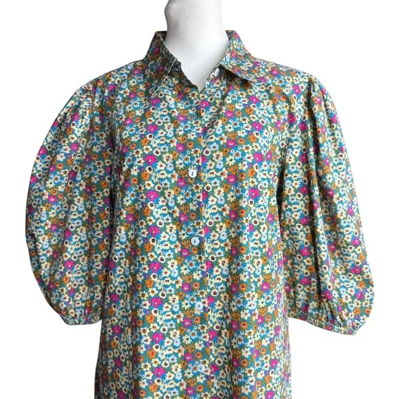 Olivia James The Label Floral Dress Sz M - Picture 2 of 10